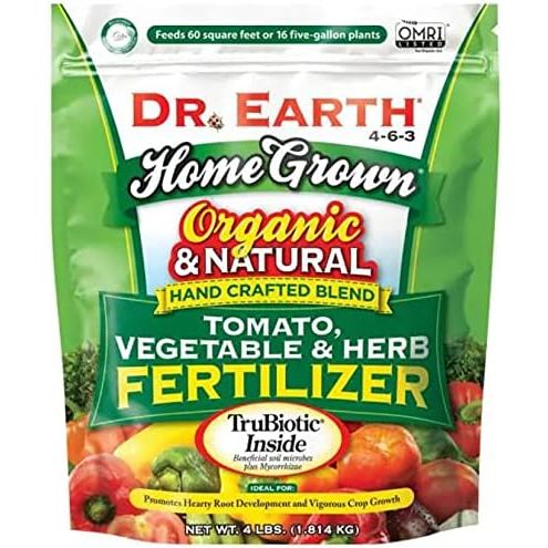 Dr. Earth Organic Home Grown, Tomato, Vegetable & Herb 4LBS(1.814kg)