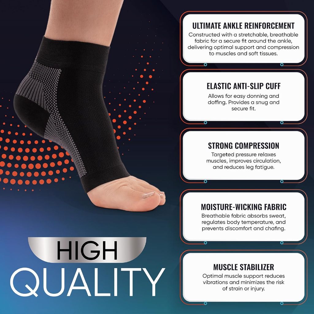 PhysFlex Compression Foot Sleeve Arch Support