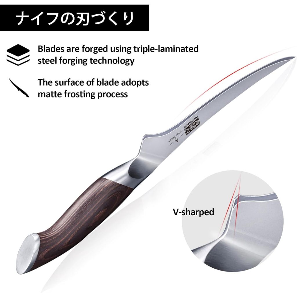 Hoshanho Fillet Blade For Fish and Meat 7 Inch