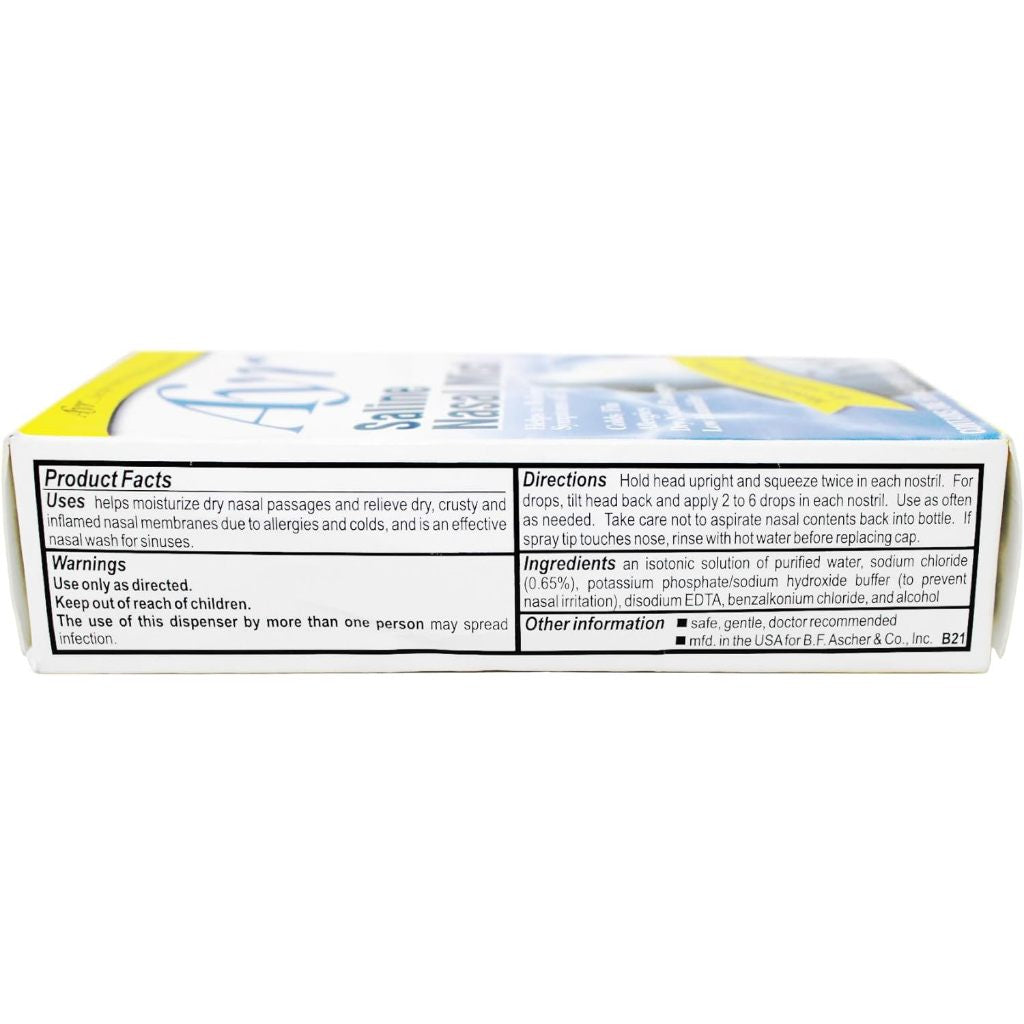 AYR Saline Nasal Mist Contains ONE 50 ml (1.69 fl oz) Bottle