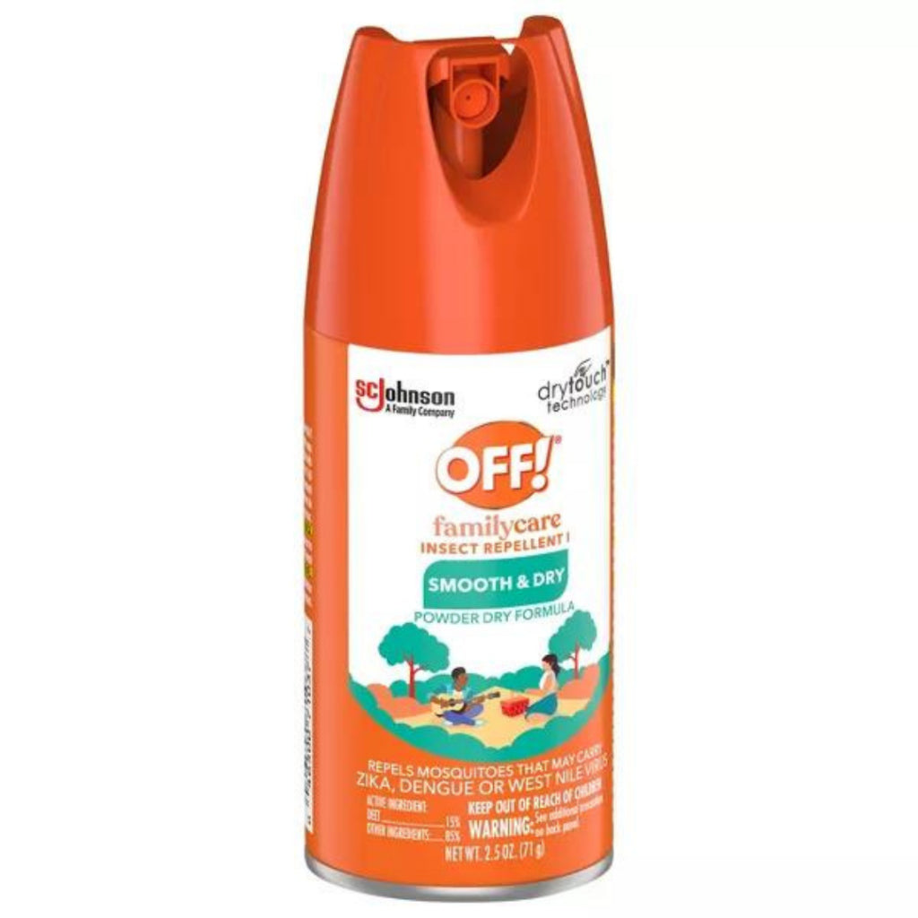 OFF Family Care Insect Repellent Smooth & Dry Powder Dry Formula (2.5 oz / 71g)