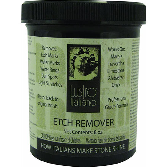 Lustro Italiano Etch Remover for Stone Shine (Not for Granite use) 8 Oz.