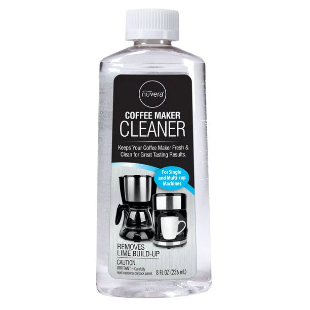 Nuvera Coffee Maker Cleaner for Single and Multi-Cup Machines Removes Lime Build Up 8 fl. oz /236 ml