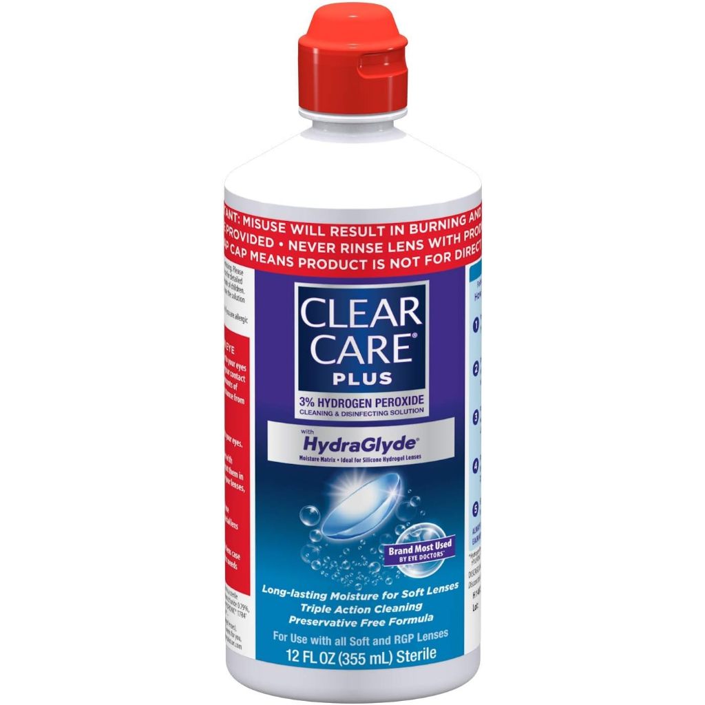 Clear Care Plus with HydraGlyde Cleaning and Disinfecting Solution - 12 fl oz / 355ml