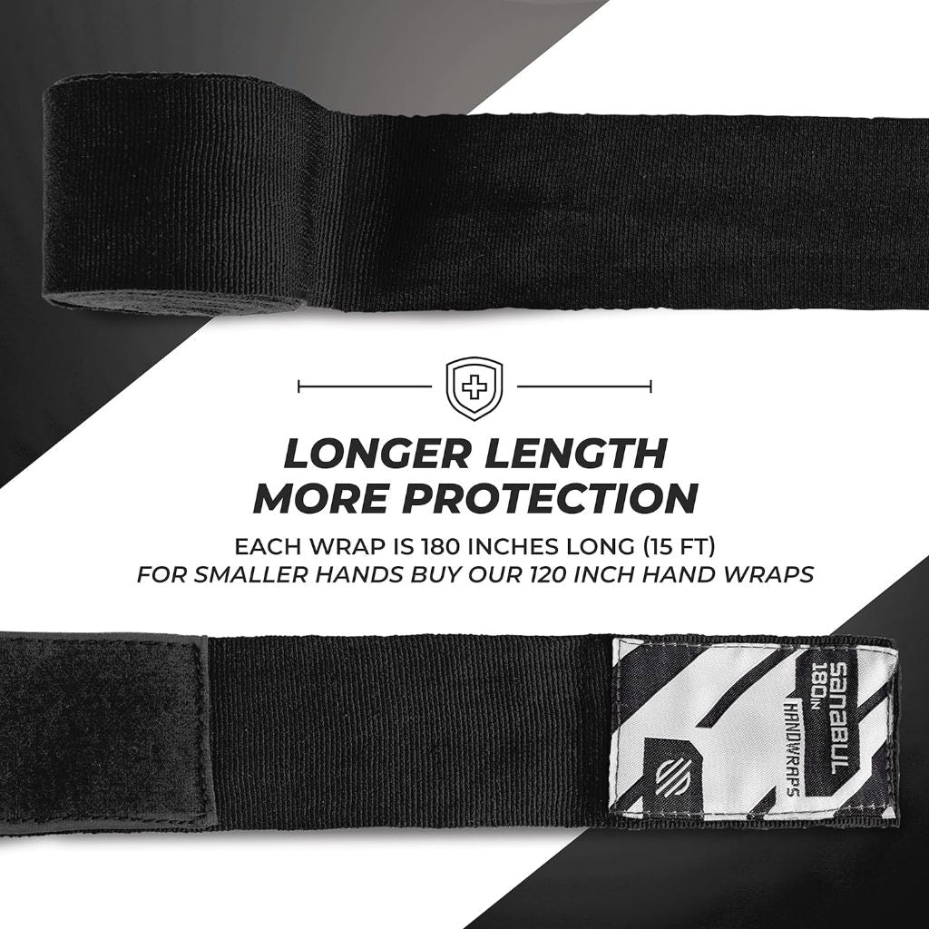 Sanabul Elastic Handwraps 180 Inch Black