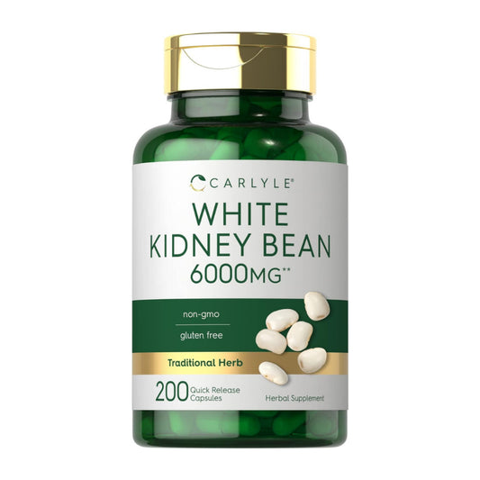 Carlyle White Kidney Bean 6000mg Traditional Herb 200 Capsules