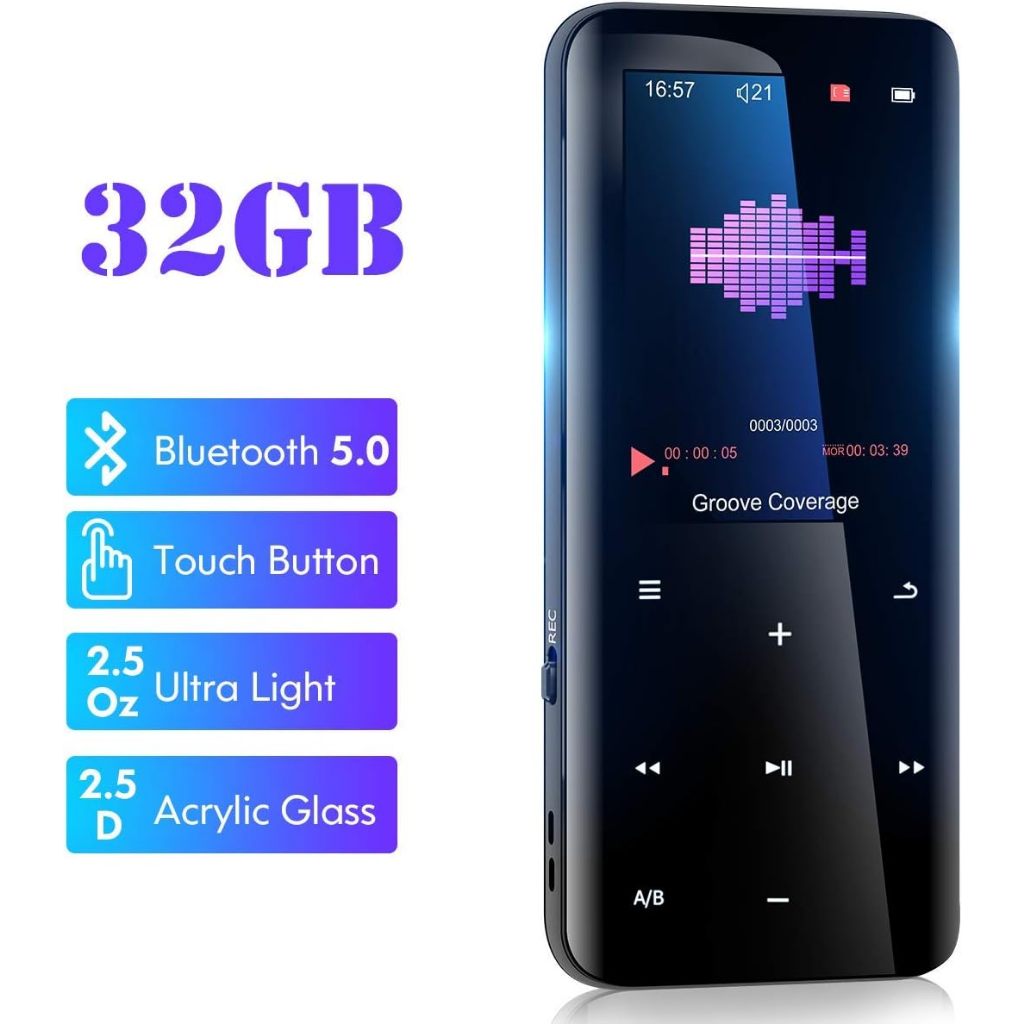 32GB Mp3 Player with Bluetooth 5.0