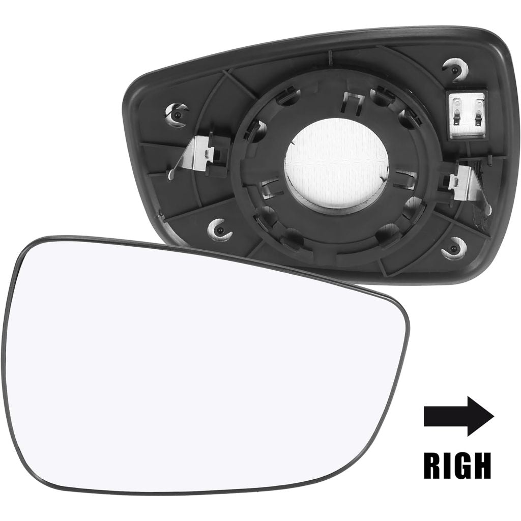 Car Door Extension Right Passenger Side Heated Mirror Glass