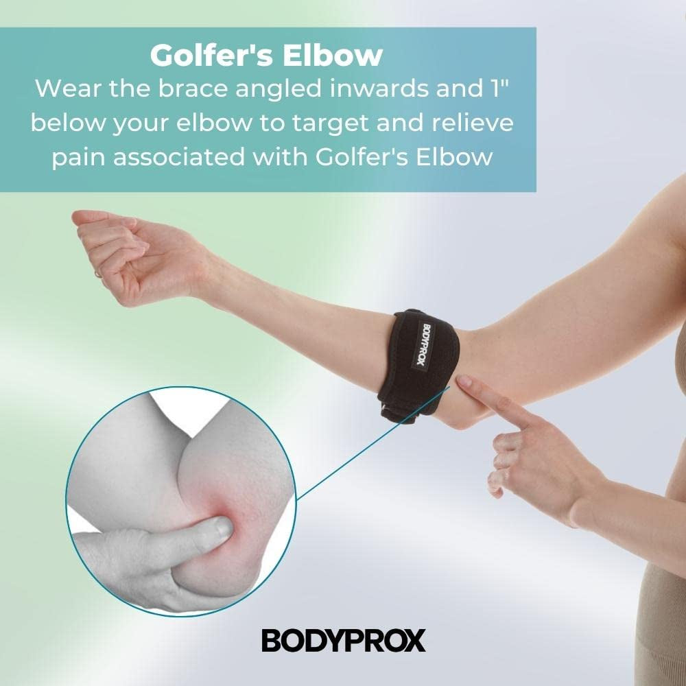 Bodyprox Elbow Brace Straps 2 Packs