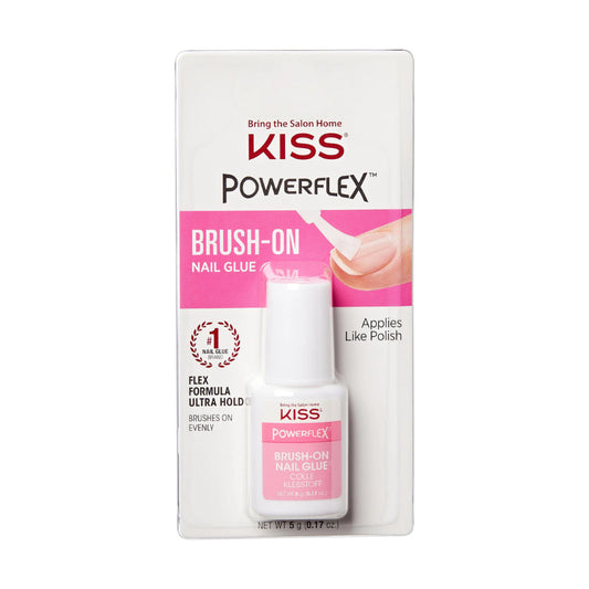 Kiss Bring Home the Salon Home PowerFlex Brush - On Nail Glue 0.17 Oz