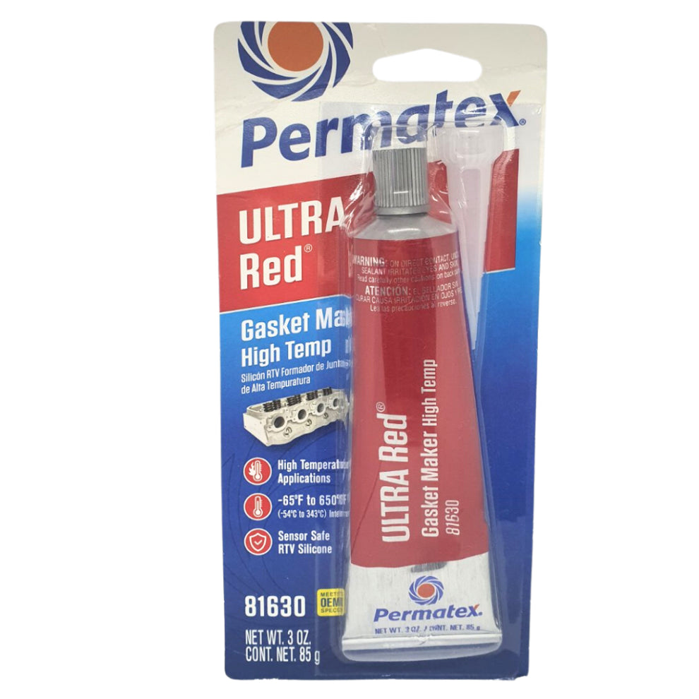 Permatex Ultra Red Gasket Maker High Temp 81630 - 3oz / 85g – arenade.ph