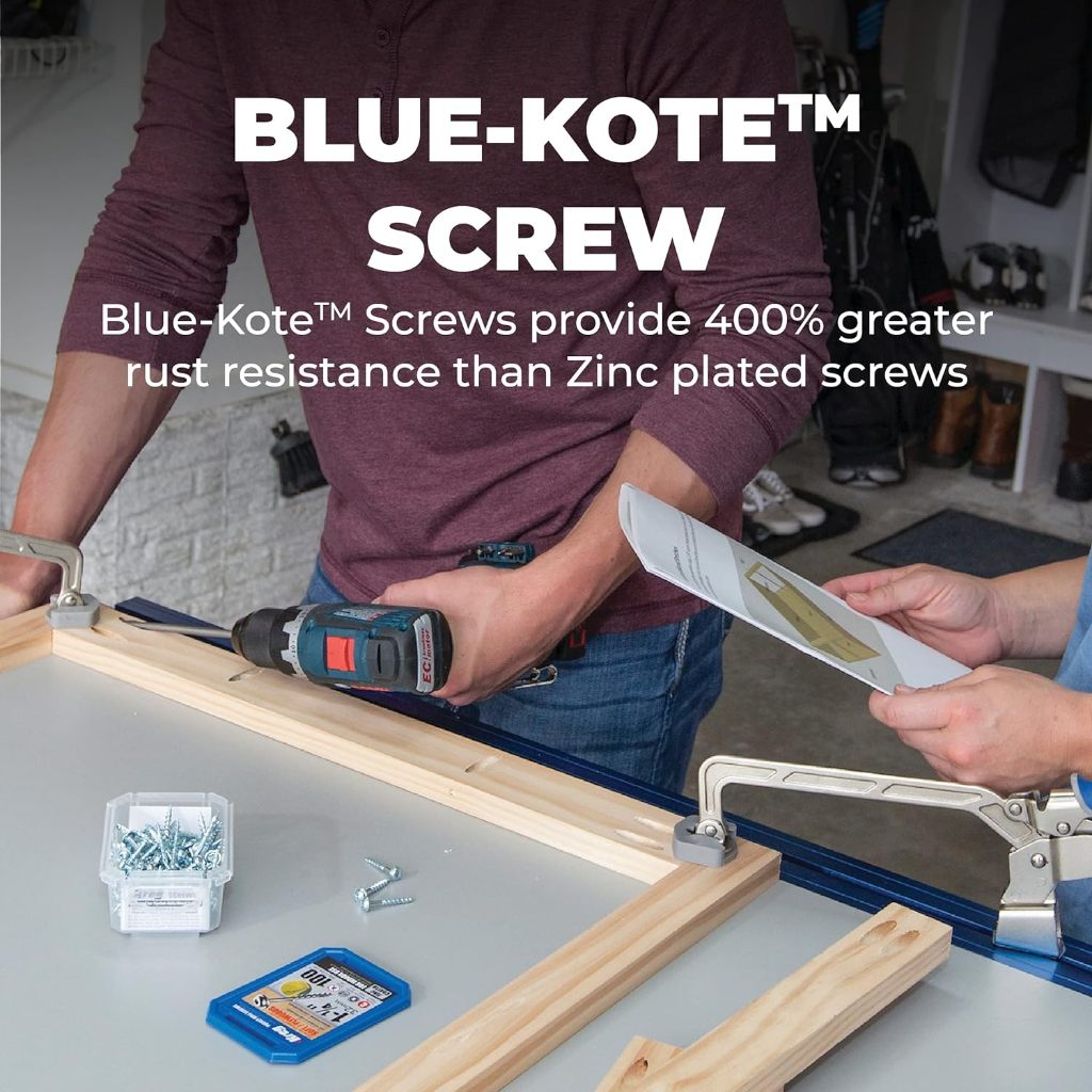 Kreg Pocket-Hole Screws 1 1/4" 32mm Blue-Kote (100 Count)