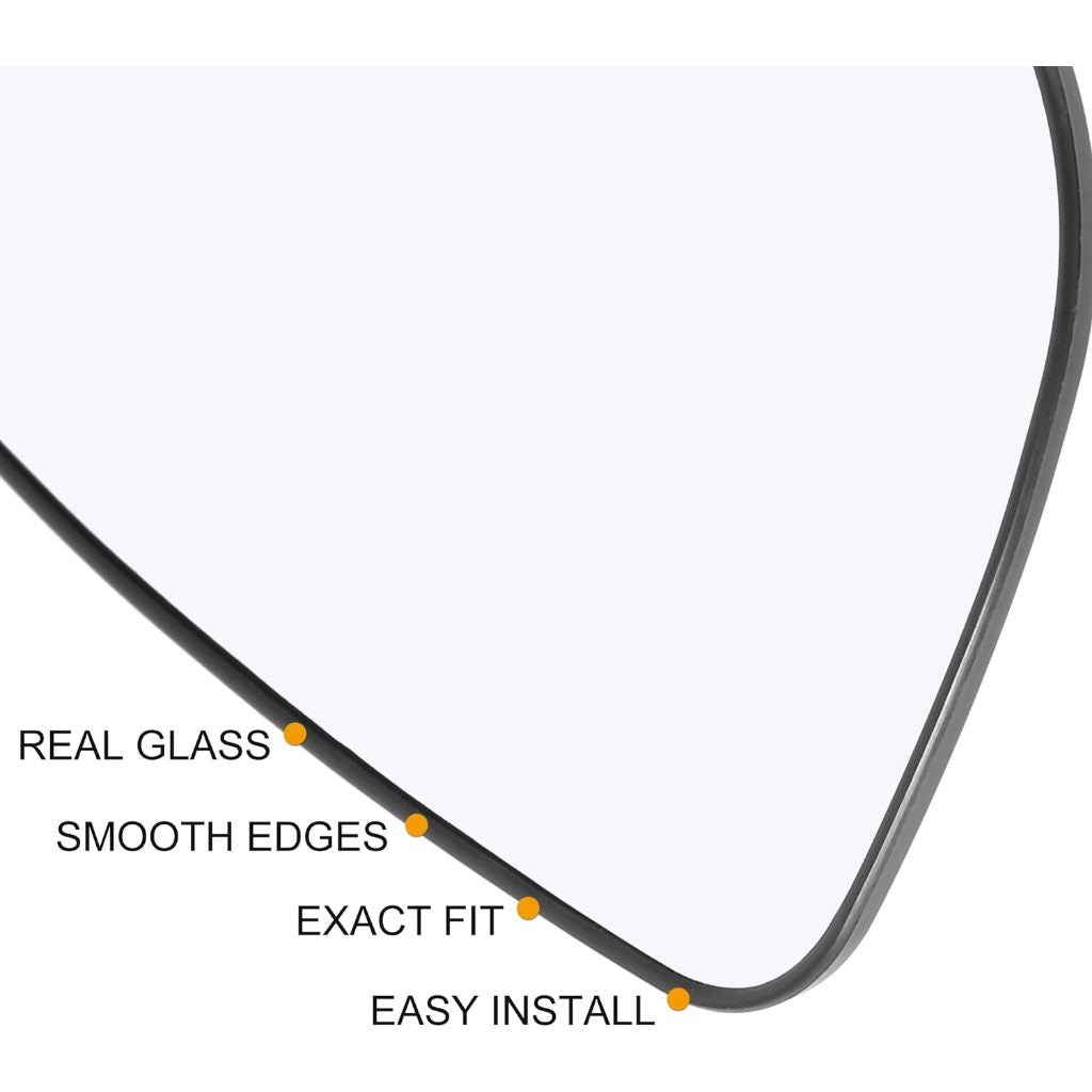 Car Door Extension Right Passenger Side Heated Mirror Glass