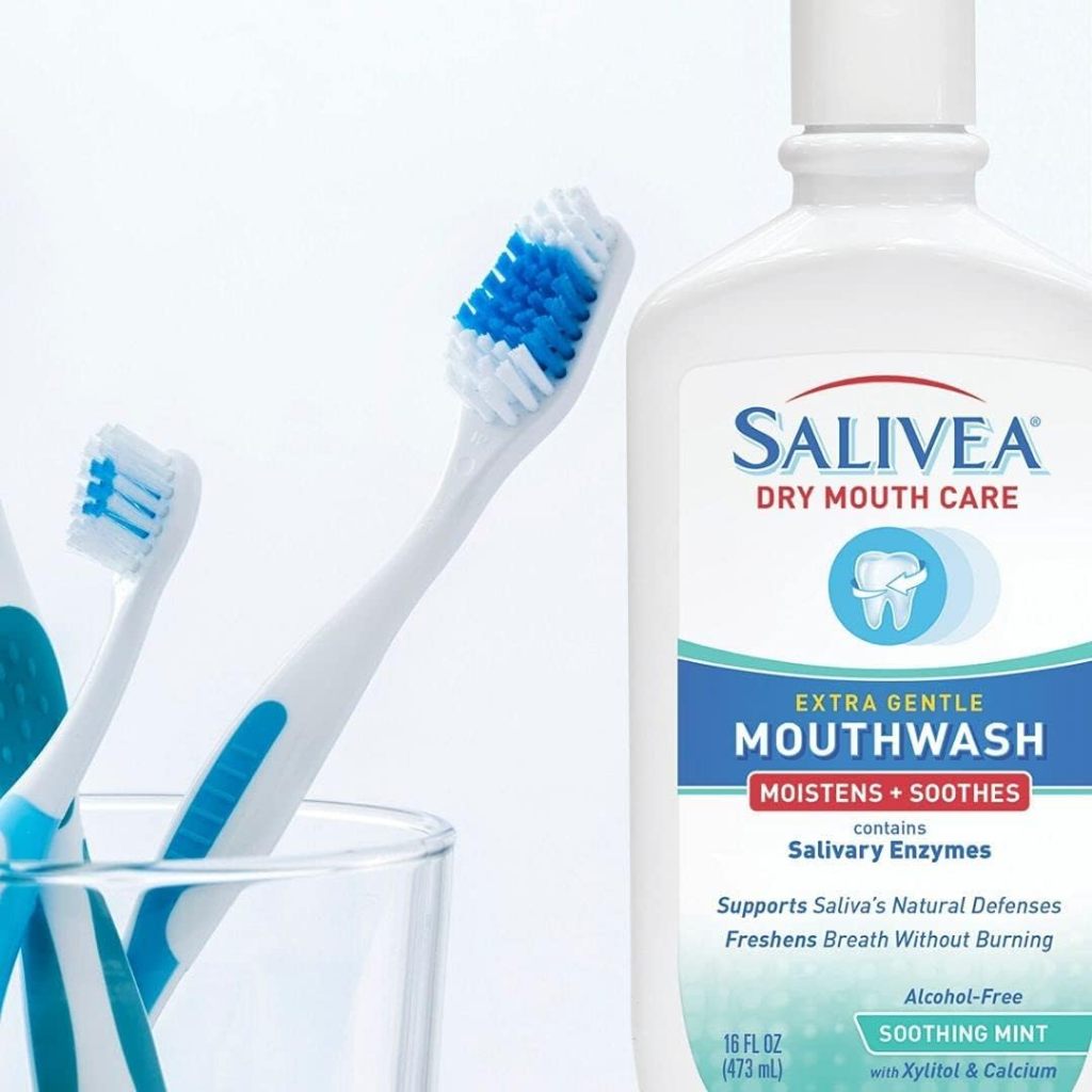 Salivea Dry Mouth Care Extra Mouthwash Soothing Mint 16 fl oz / 473 mL