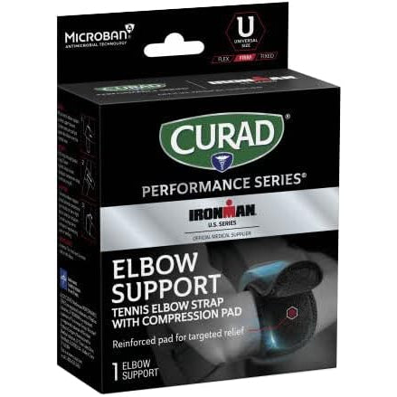 Curad Elbow Support Tennis Elbow Strap With Compression Pad - 1 Elbow Support