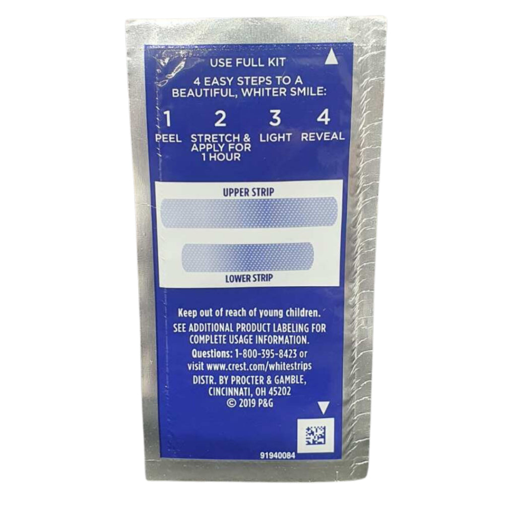 Crest 3D White Whitestrip ONLY upper and lower strip (1 count)