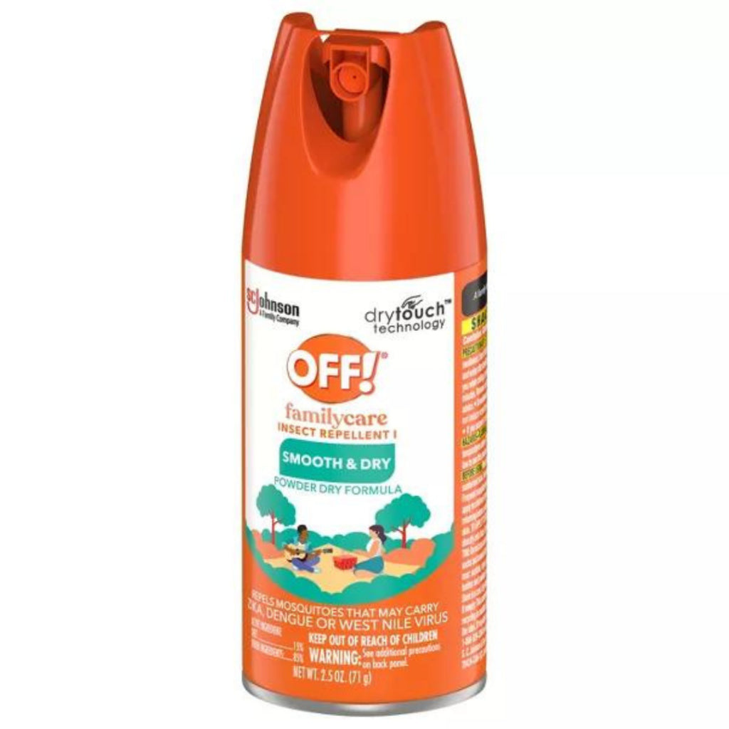 OFF Family Care Insect Repellent Smooth & Dry Powder Dry Formula (2.5 oz / 71g)