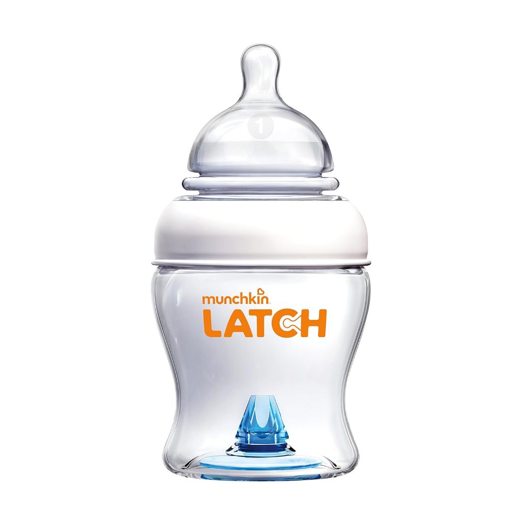 Munchkin Latch Anti-Colic Valve Baby Bottle White 8 Ounce