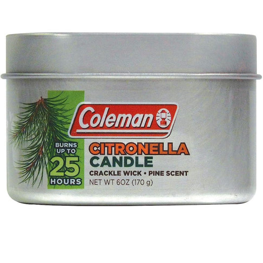 Coleman Scented Citronella Candle Crackle Wick - 6oz / 170g