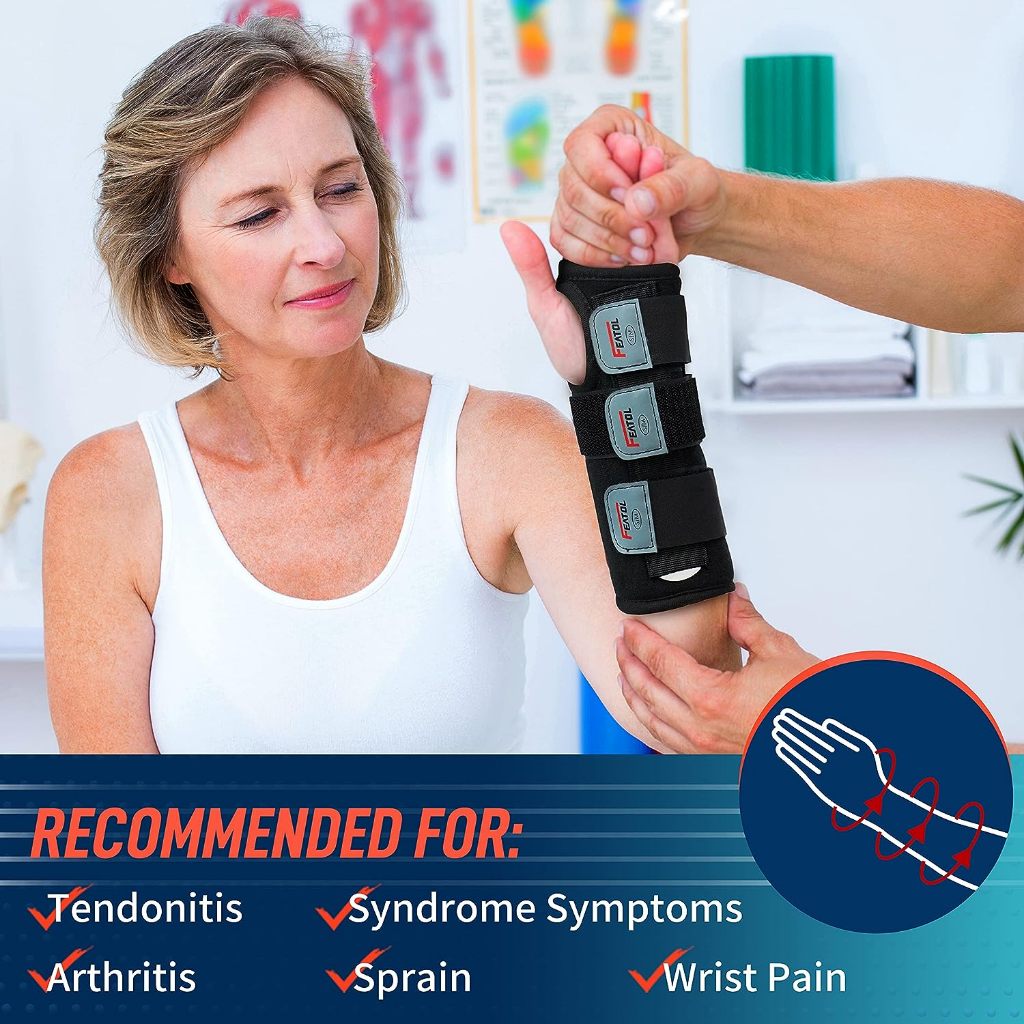 Featol Wrist Brace Velver + Foam + Towel Medium/Large (Right) 1 pc