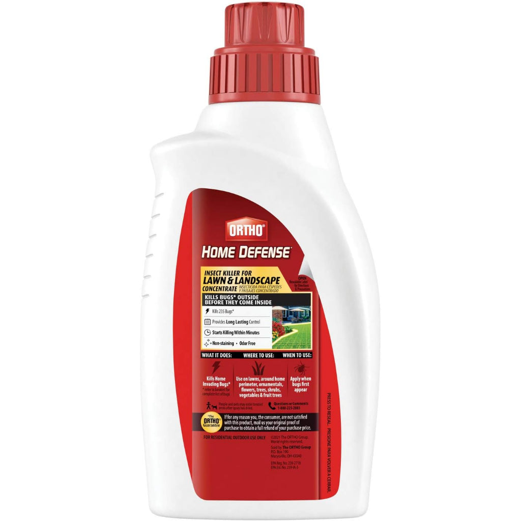 Ortho Home Defense Insect Killer For Lawn and Landscape Concentrate 3 Month Protection - 946ml