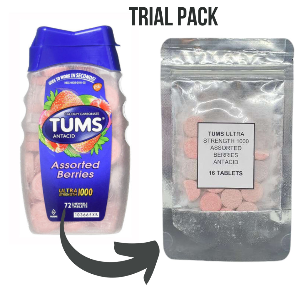 Tums Ultra Strength 1000 Assorted Berries (16 Tablets) Trial Pack