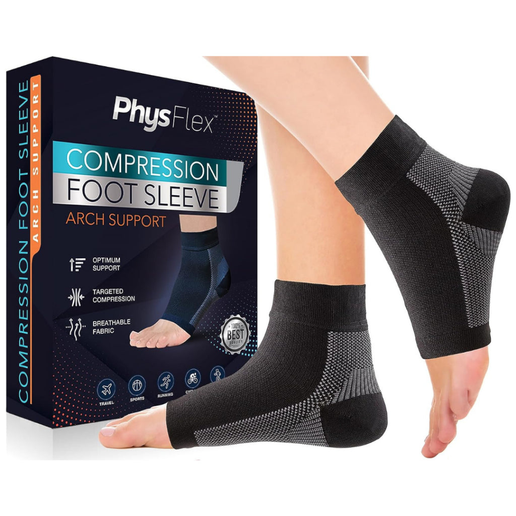 PhysFlex Compression Foot Sleeve Arch Support