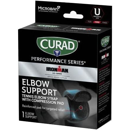 Curad Elbow Support Tennis Elbow Strap With Compression Pad - 1 Elbow Support