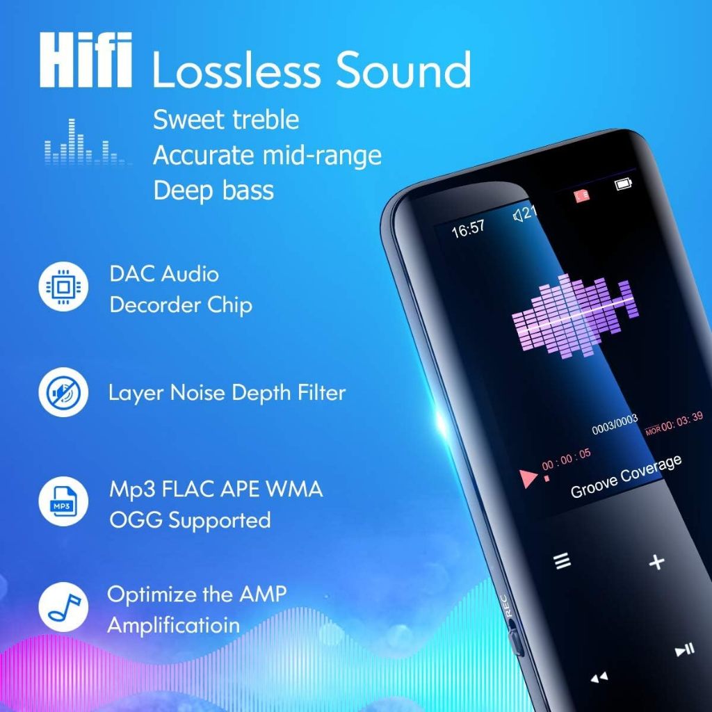 32GB Mp3 Player with Bluetooth 5.0