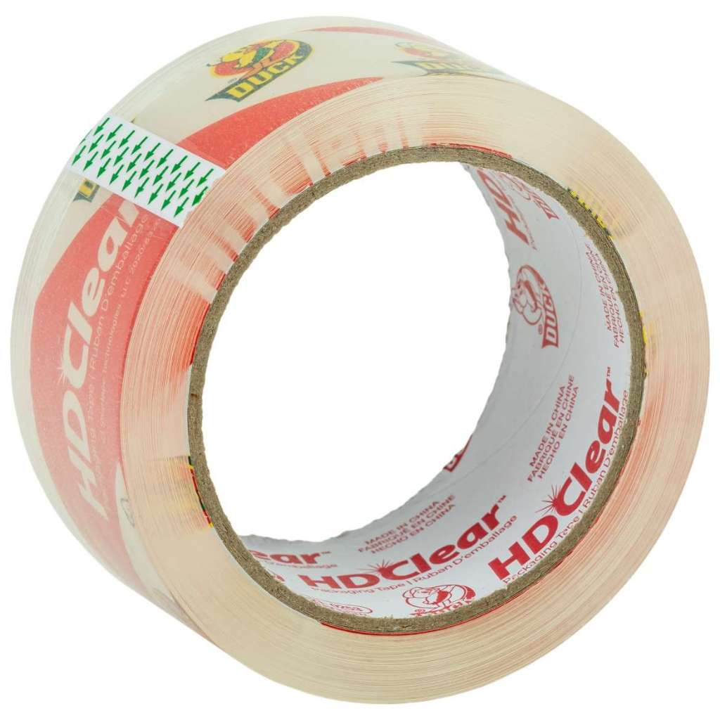 Duck HD Clear Packaging Tape Heavy Duty 6 Rolls: 48mm x 50m