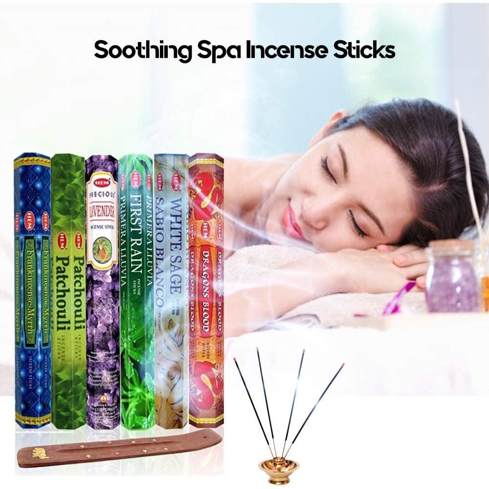 Six Most Popular Hem Incense Scents of All Time with Free Burner - 120 Sticks