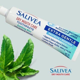 Salivea Dry Mouth Care Extra Gentle Toothpaste Soothing Mint, 4.3 oz / 121.9g