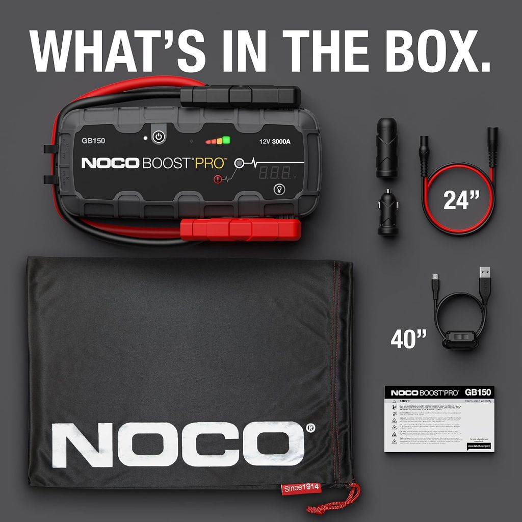 Noco Boost Pro Ultrasafe Jump Starter GB150, 12V/3000A