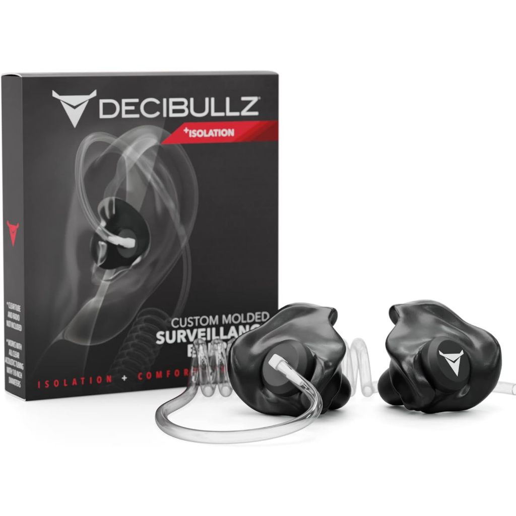Decibullz Custom Molded Surveillance Earpieces, Isolation