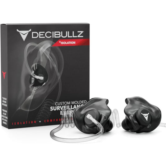 Decibullz Custom Molded Surveillance Earpieces, Isolation