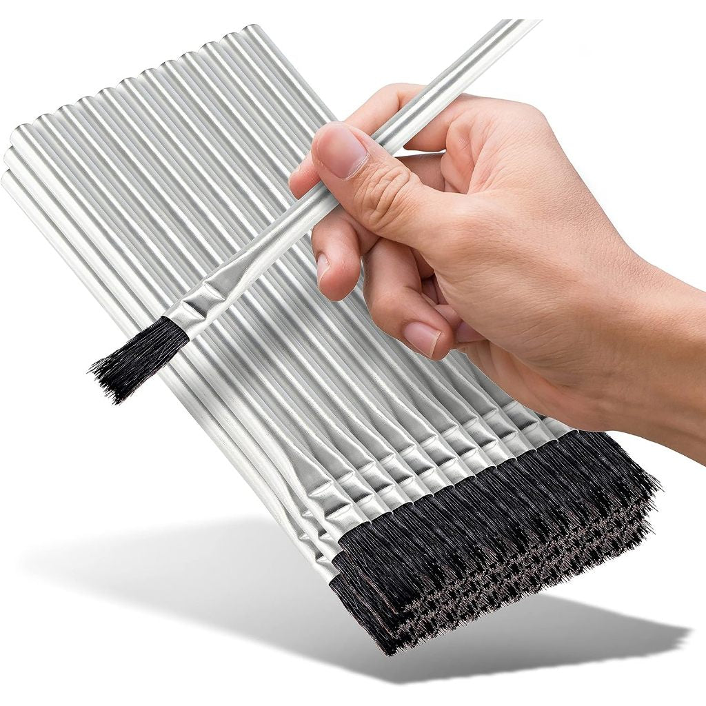 RAM-PRO 36 Flexible Bristle Tin/Metal Tubular Ferrule Handle Acid/Flux Brushes for Home/School/Shop