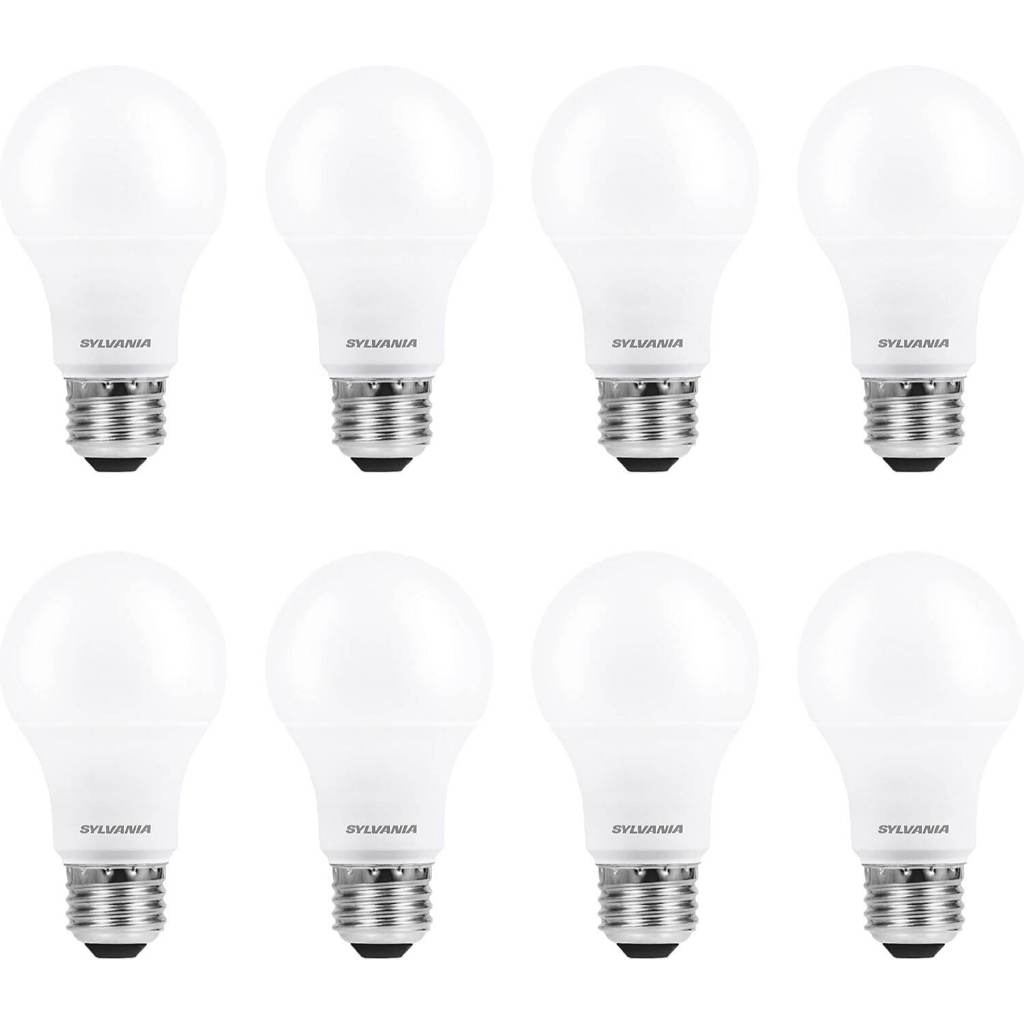 Sylvania 60W Eco LED Light Bulb, Non-Dimmable, Soft White - 8 Count (Pack of 1)