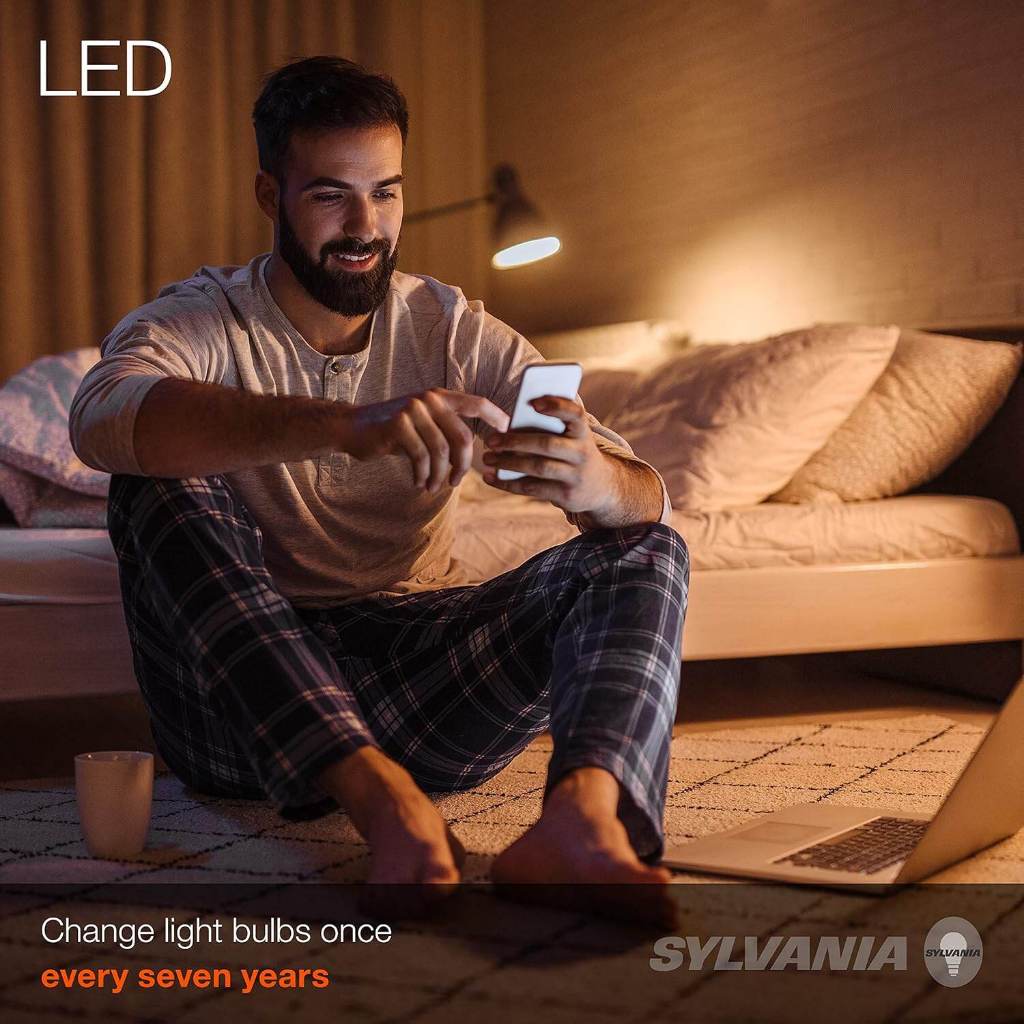 Sylvania 60W Eco LED Light Bulb, Non-Dimmable, Soft White - 8 Count (Pack of 1)