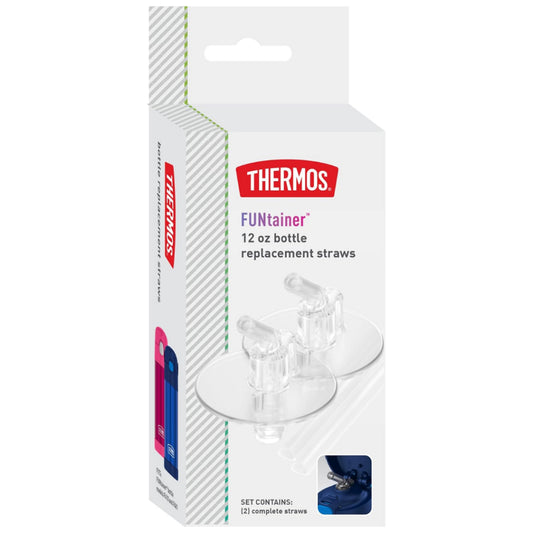 Thermos Funtainer 12 oz Bottle with 2 Replacement Straws