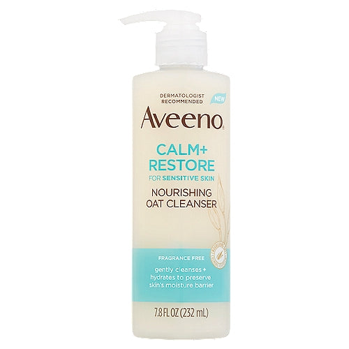 Aveeno Calm + Restore For Sensitive Skin Moisturizer Fragrance Free