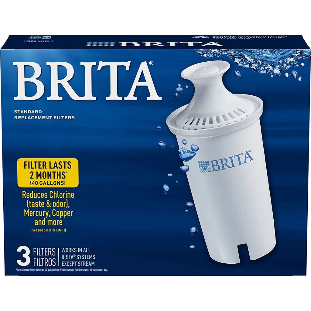 Brita Pitcher Replacement Filter 3 Standard Pitcher Filters