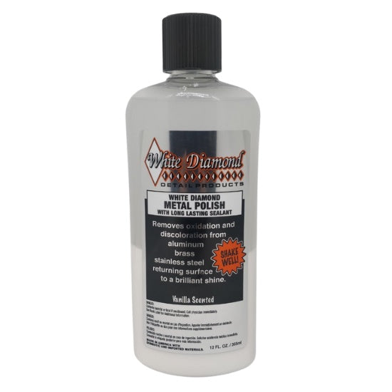 Schultz Laboratories White Diamond Metal Polish With Long Lasting Sealant Vanilla Scented 355ml