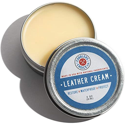 Cobbler's Choice Co. All Natural Leather Cream Restore & Protects Smooth Leather 2 Oz (59ml)