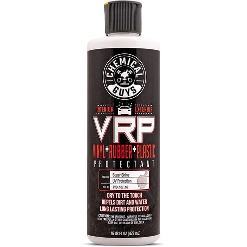 Chemical Guys Vinyl + Rubber + Plastic Protectant Repels Dirt & Water Long Lasting Protection 16 Oz