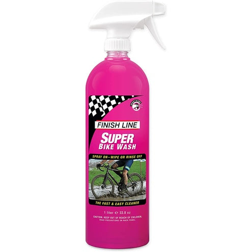 Finish Line Super Bike Wash Spray On -Wife Or Rinse Off Fast Easy Cleaner 33.8 Oz (1L)