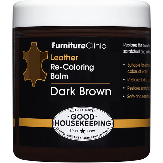 Furniture Clinic Leather Re - Coloring Balm Dark Brown 8.5 Fl Oz (250ml)
