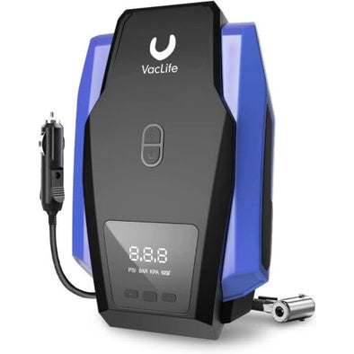 VacLife Digital And Portable Car Air Compressor Digital Display DC 12V LED Light