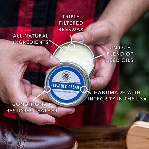 Cobbler's Choice Co. All Natural Leather Cream Restore & Protects Smooth Leather 2 Oz (59ml)