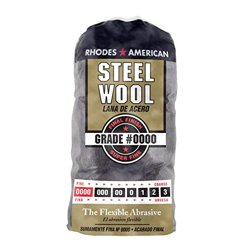 Homax Steel Wool Lana De Acero Final Finish Grade #0000 Super Fine Flexible Abrasive 12 Pad
