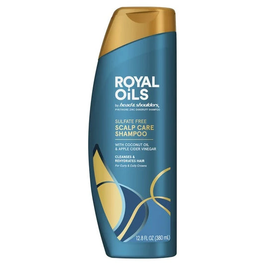 Head & Shoulders Royal Oils Sulfate Free Scalp Care Shampoo Cleanses & Rehydrates Hair (380ml)